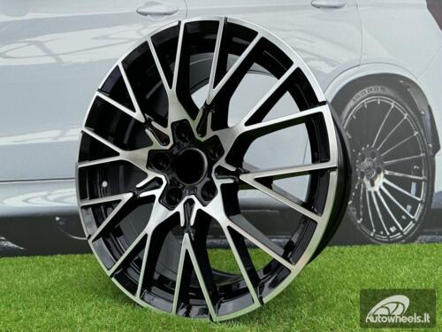 Ratlankis R19x9  5X120  ET  40  72.6  A5479  (BK5441)  Black Polished (MB)  For BMW  (K2)  (Rear+Front)