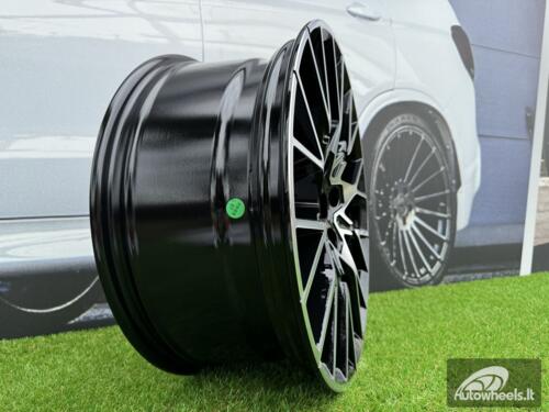 Ratlankis R19x9  5X120  ET  40  72.6  A5479  (BK5441)  Black Polished (MB)  For BMW  (K2)  (Rear+Front)