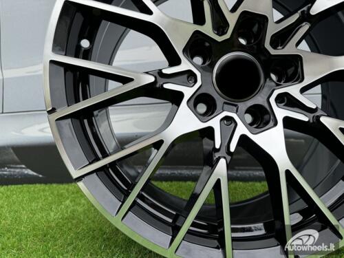 Ratlankis R19x9  5X120  ET  40  72.6  A5479  (BK5441)  Black Polished (MB)  For BMW  (K2)  (Rear+Front)