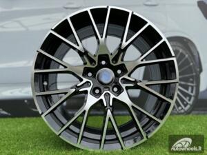 Ratlankis R18x8  5X120  ET  40  72.6  A5479  (BK5441)  Black Polished (MB)  For BMW  (K4)  (Rear+Front)