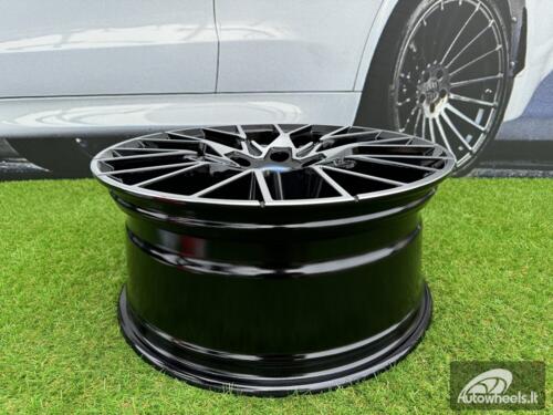 Ratlankis R18x8  5X120  ET  40  72.6  A5479  (BK5441)  Black Polished (MB)  For BMW  (K4)  (Rear+Front)