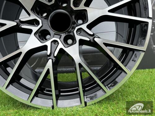 Ratlankis R18x8  5X120  ET  40  72.6  A5479  (BK5441)  Black Polished (MB)  For BMW  (K4)  (Rear+Front)