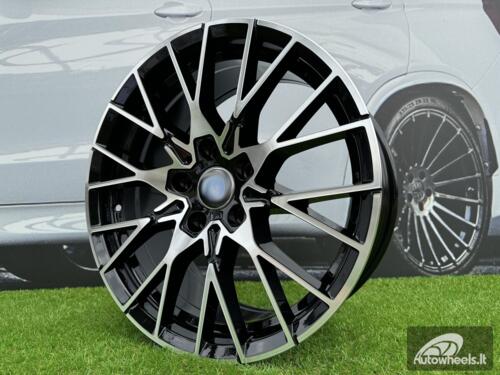Ratlankis R18x8  5X120  ET  40  72.6  A5479  (BK5441)  Black Polished (MB)  For BMW  (R)  (Rear+Front)