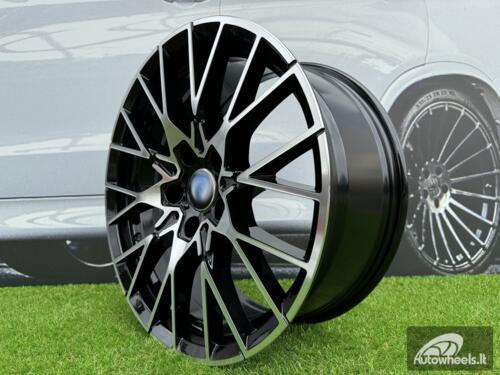Ratlankis R18x8  5X120  ET  40  72.6  A5479  (BK5441)  Black Polished (MB)  For BMW  (R)  (Rear+Front)