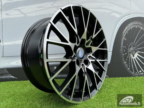 Ratlankis R18x8  5X120  ET  40  72.6  A5479  (BK5441)  Black Polished (MB)  For BMW  (R)  (Rear+Front)