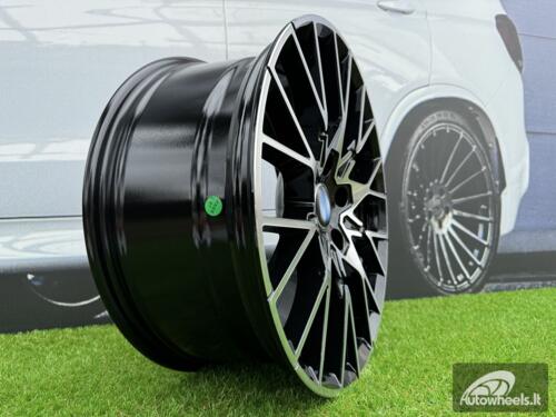 Ratlankis R18x8  5X120  ET  40  72.6  A5479  (BK5441)  Black Polished (MB)  For BMW  (R)  (Rear+Front)