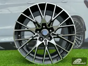 Ratlankis R18x8  5X120  ET  40  72.6  A5479  (BK5441)  Black Polished (MB)  For BMW  (R)  (Rear+Front)