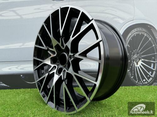 Ratlankis R18x8  5X120  ET  40  72.6  A5479  (BK5441)  Black Polished (MB)  For BMW  (R+Z7)  (Rear+Front)