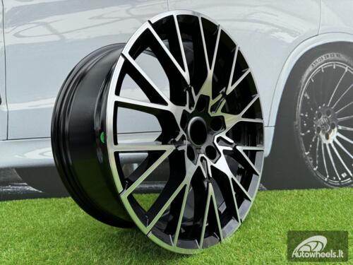 Ratlankis R18x8  5X120  ET  40  72.6  A5479  (BK5441)  Black Polished (MB)  For BMW  (R+Z7)  (Rear+Front)