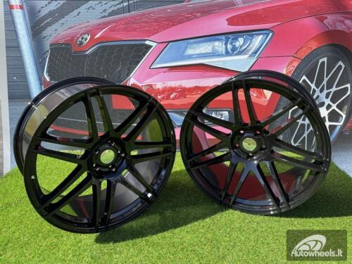 Ratlankis R22x12  5X120  ET  35  74.1  A6114  Black (BL)  For BMW  (P)  (Rear+Front)