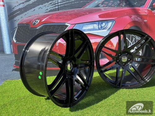 Ratlankis R22x12  5X120  ET  35  74.1  A6114  Black (BL)  For BMW  (P)  (Rear+Front)