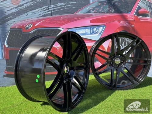 Ratlankis R22x12  5X120  ET  35  74.1  A6114  Black (BL)  For BMW  (P)  (Rear+Front)