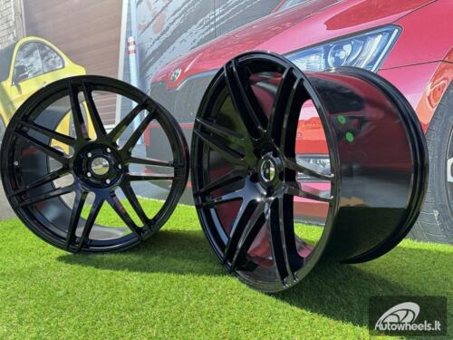 Ratlankis R22x12  5X120  ET  35  74.1  A6114  Black (BL)  For BMW  (P)  (Rear+Front)