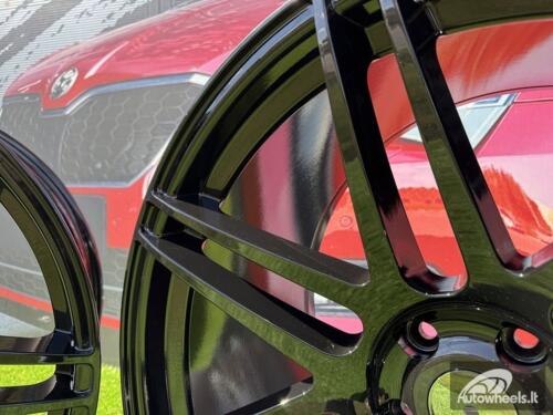 Ratlankis R22x12  5X120  ET  35  74.1  A6114  Black (BL)  For BMW  (P)  (Rear+Front)