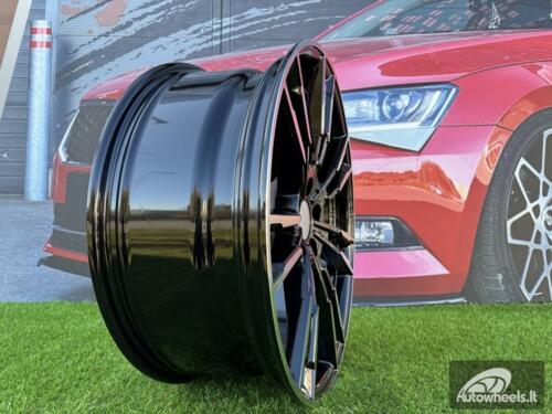 Ratlankis R19x8.5  5X120  ET  33  72.6  A7065  (BY1356)  Black Polished (MB)  For BMW  (Z2)  (Rear+Front)