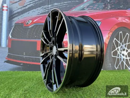 Ratlankis R20x8  5X112  ET  30  66.6  A7065  (BY1356)  Black Polished (MB)  For BMW  (P+Z2)