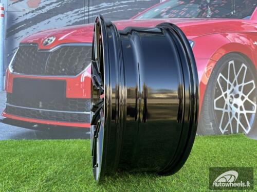 Ratlankis R20x9  5X112  ET  44  66.6  A7065  (BY1356)  Black Polished (MB)  For BMW  (Z3)  (Rear+Front)