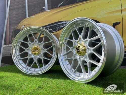 Ratlankis R16x9  8X100/114  ET  ET10  73.1  A8078  (HX025)  Silver+Polished Lip (SP)  For HAXER  (K4)  (Rear+Front)