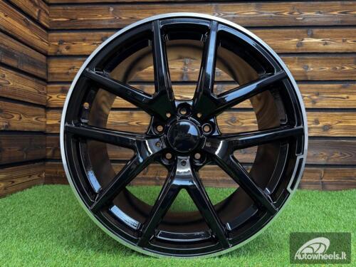 Ratlankis R21x10  5X130  ET  33  84.1  A8221  Black Matt+Polished Lip (BMPL)  For MER  (P+Z1)