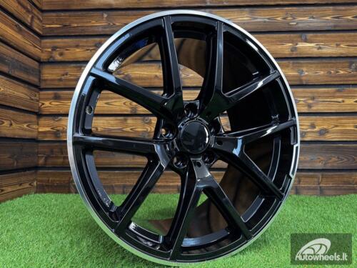 Ratlankis R21x10  5X130  ET  33  84.1  A8221  Black Matt+Polished Lip (BMPL)  For MER  (P+Z1)
