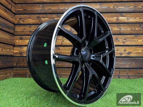 Ratlankis R21x10  5X130  ET  33  84.1  A8221  Black Matt+Polished Lip (BMPL)  For MER  (P+Z1)
