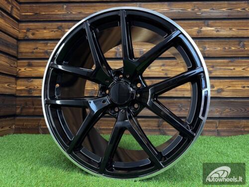Ratlankis R21x10  5X130  ET  33  84.1  A8221  Black Matt+Polished Lip (BMPL)  For MER  (P+Z1)