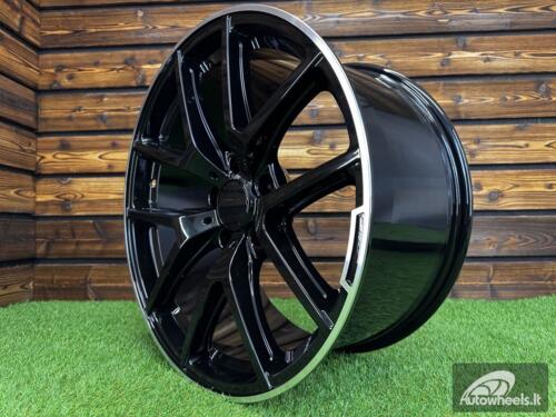 Ratlankis R21x10  5X130  ET  33  84.1  A8221  Black Matt+Polished Lip (BMPL)  For MER  (P+Z1)