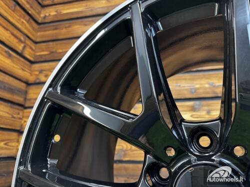 Ratlankis R21x10  5X130  ET  33  84.1  A8221  Black Matt+Polished Lip (BMPL)  For MER  (P+Z1)