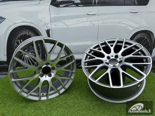Ratlankis R20x8.5  5X112  ET  35  66.5  AT967  (IN0186)  Grey Polished (MG)  For MER  (K7)  (BRABUS Style Rear+Front)