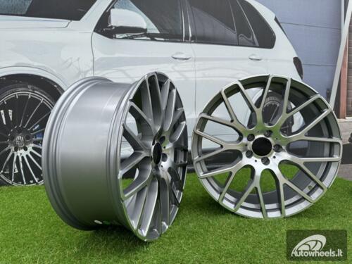 Ratlankis R20x8.5  5X112  ET  35  66.5  AT967  (IN0186)  Grey Polished (MG)  For MER  (K7)  (BRABUS Style Rear+Front)