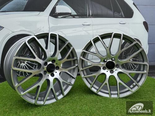 Ratlankis R20x9.5  5X112  ET  35  66.5  AT967  (IN0186)  Grey Polished (MG)  For MER  (K7)  (BRABUS Style Rear+Front)