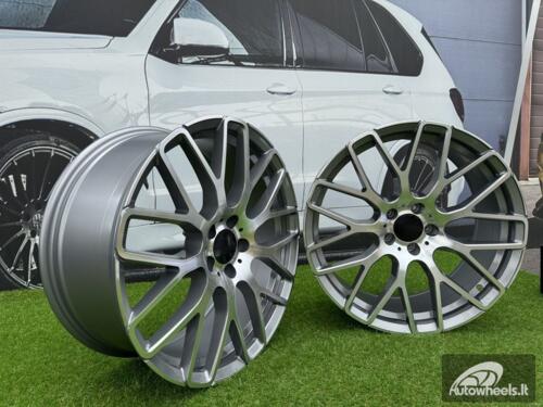 Ratlankis R20x9.5  5X112  ET  35  66.5  AT967  (IN0186)  Grey Polished (MG)  For MER  (K7)  (BRABUS Style Rear+Front)