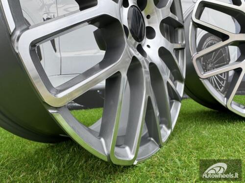 Ratlankis R20x9.5  5X112  ET  35  66.5  AT967  (IN0186)  Grey Polished (MG)  For MER  (K7)  (BRABUS Style Rear+Front)
