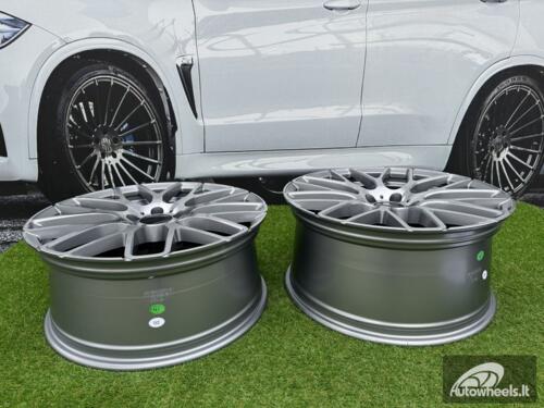 Ratlankis R20x9.5  5X112  ET  35  66.5  AT967  (IN0186)  Grey Polished (MG)  For MER  (K7)  (BRABUS Style Rear+Front)