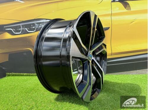 Ratlankis R20x8.5  5X108  ET  42.5  63.3  B0143  Black Polished (MB)  For VOLVO  (P)