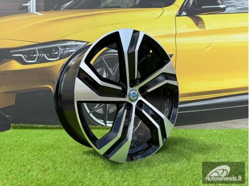 Ratlankis R20x8.5  5X108  ET  42.5  63.3  B0143  Black Polished (MB)  For VOLVO  (Z4+K4)