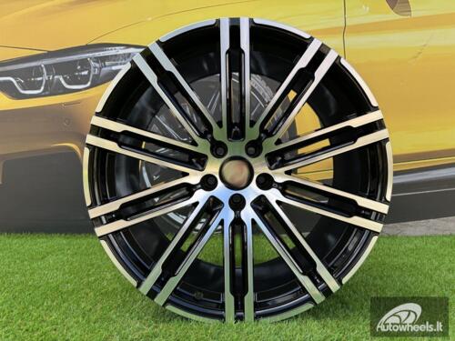 Ratlankis R20x10  5X112  ET  19  66.5  B1026  (BK841)  Black Polished (MB)  For PORCH  (K4+K2)  (Rear+Front)