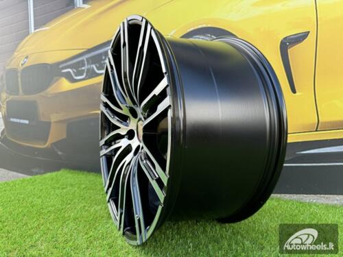 Ratlankis R20x10  5X112  ET  19  66.5  B1026  (BK841)  Black Polished (MB)  For PORCH  (K4)  (Rear+Front)