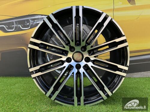Ratlankis R20x9  5X112  ET  26  66.5  B1026  (BK841)  Black Polished (MB)  For PORCH  (K4+K2)  (Rear+Front)