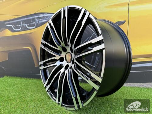 Ratlankis R19x8.5  5X130  ET  50  71.6  B1026  Black Polished (MB)  For PORCH  (Z4)