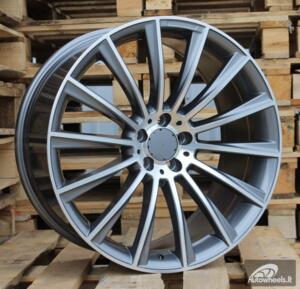 Ratlankis R20x8.5  5X112  ET  43  66.6  B1048  Grey Polished (MG)  For MER  (P1+P+K7)  (Rear+Front)