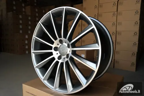 Ratlankis R18x8.5  5X112  ET  43  66.6  B1048  Grey Polished (MG)  For MER  (P)  (Rear+Front)