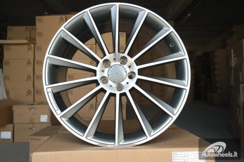 Ratlankis R18x7.5  5X112  ET  44  66.6  B1048  Grey Polished (MG)  For MER  (Z1+P2)  (Rear+Front)