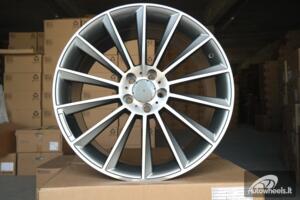 Ratlankis R18x8.5  5X112  ET  48  66.6  B1048  Grey Polished (MG)  For MER  (K5+P)  (Rear+Front)