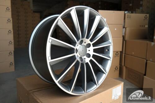 Ratlankis R18x8.5  5X112  ET  48  66.6  B1048  Grey Polished (MG)  For MER  (K7)  (Rear+Front)