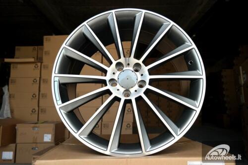 Ratlankis R18x8.5  5X112  ET  48  66.6  B1048  Grey Polished (MG)  For MER  (K7)  (Rear+Front)