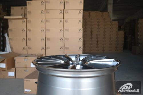 Ratlankis R18x8.5  5X112  ET  48  66.6  B1048  Grey Polished (MG)  For MER  (K7)  (Rear+Front)