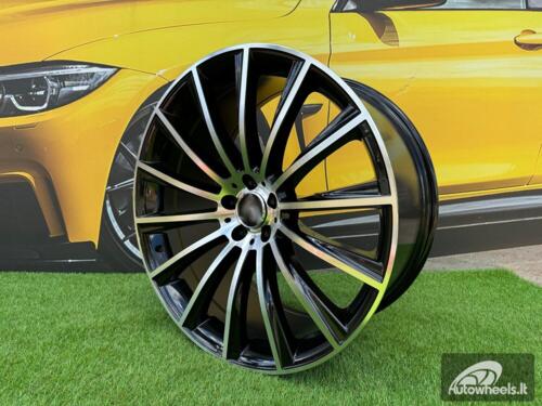 Ratlankis R19x8.5  5X112  ET  30  66.6  B1048  Black Polished (MB)  For MER  (P+Z4+Z3)  (Rear+Front)