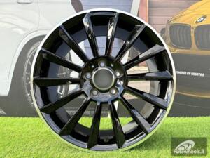 Ratlankis R15x6  5X112  ET  44  66.6  B1048  Black+Polished Lip (BLPL)  For MER  (Z2)  ()