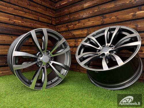 Ratlankis R20x11  5X120  ET  37  74.1  B1057  Grey Polished (MG)  For BMW  (P+Z3)  (Rear+Front)